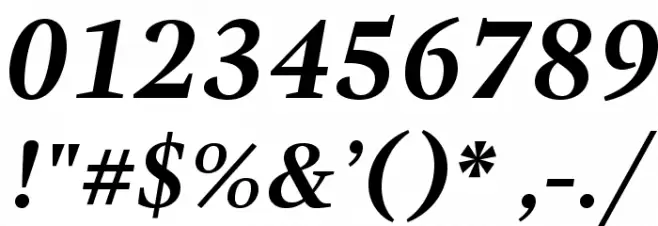 GandhiSerif-BoldItalic Font OTHER CHARS