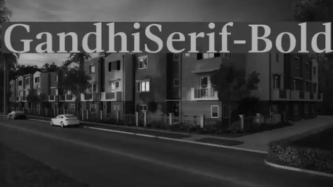 GandhiSerif-Bold Font examples