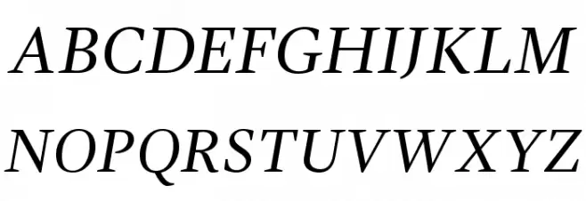 GandhiSerif-Italic Polices MAJUSCULES