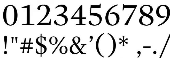 GandhiSerif-Regular Font OTHER CHARS