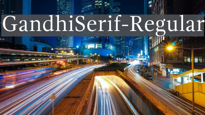 GandhiSerif-Regular Font examples