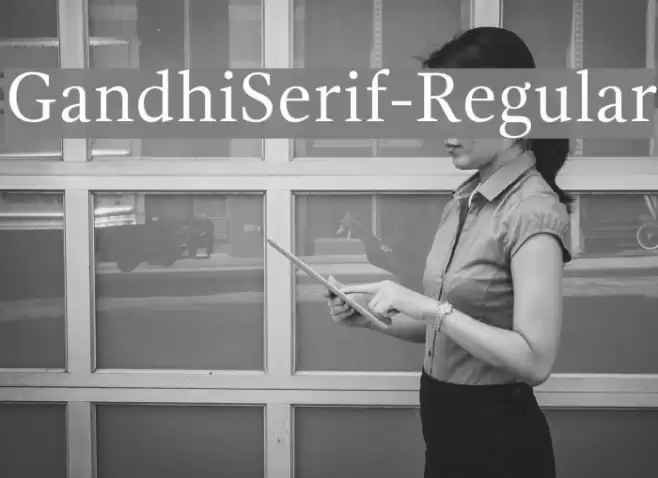 GandhiSerif-Regular Font examples