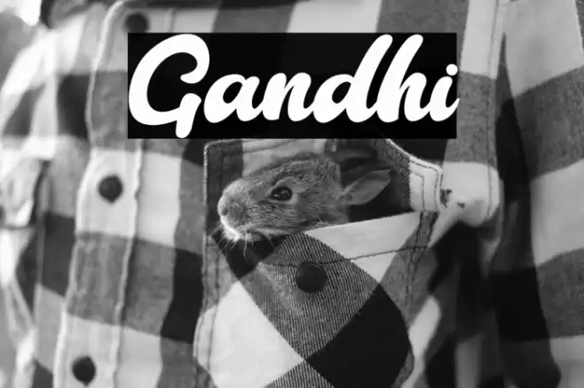Gandhi Font examples