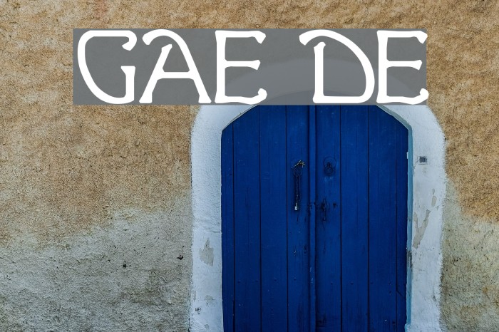Ganelon Demo Font examples