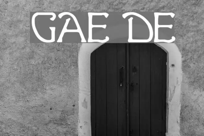 Ganelon Demo Font examples
