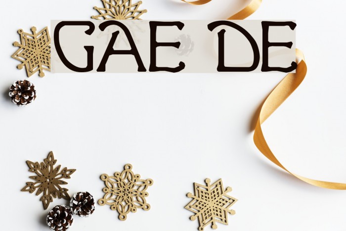 Ganelon Demo Font examples