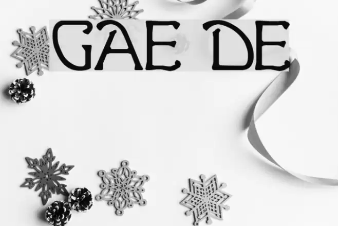 Ganelon Demo Font examples