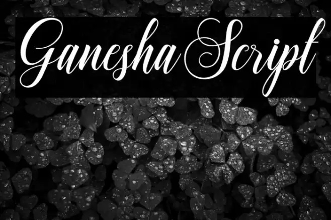 GaneshaScript Font examples