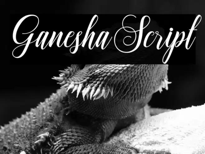 GaneshaScript Font examples