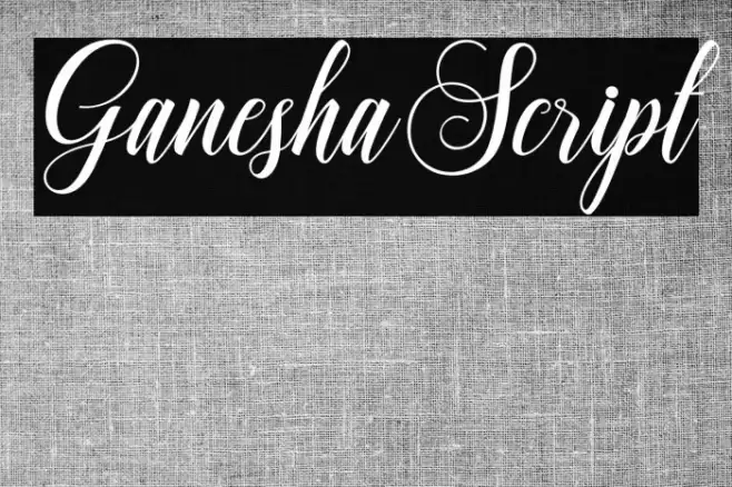 GaneshaScript Font examples