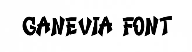 Ganevia Font  Frei Schriftart Herunterladen