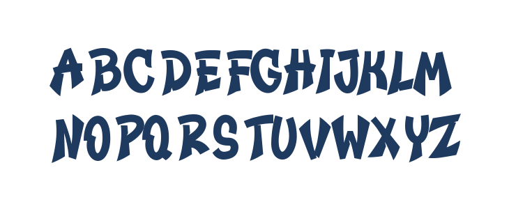 Ganevia Font Uppercase