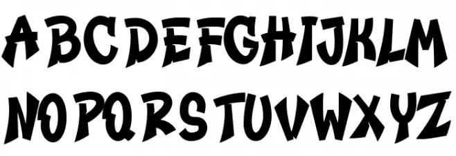 Ganevia Font Font Litere mari