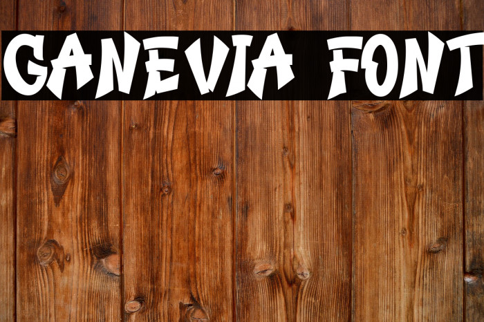 Ganevia Font Example 1