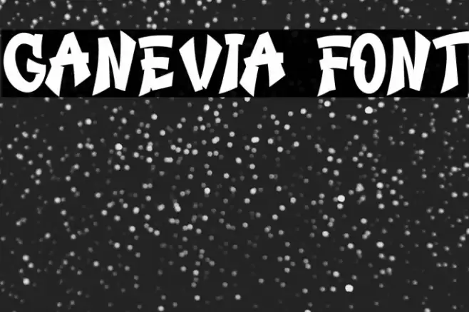 Ganevia Font Font examples