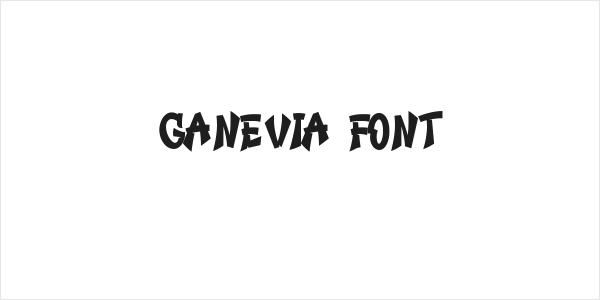 Ganevia Font Logo
