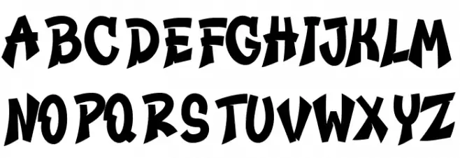 Ganevia Font Font Litere mici