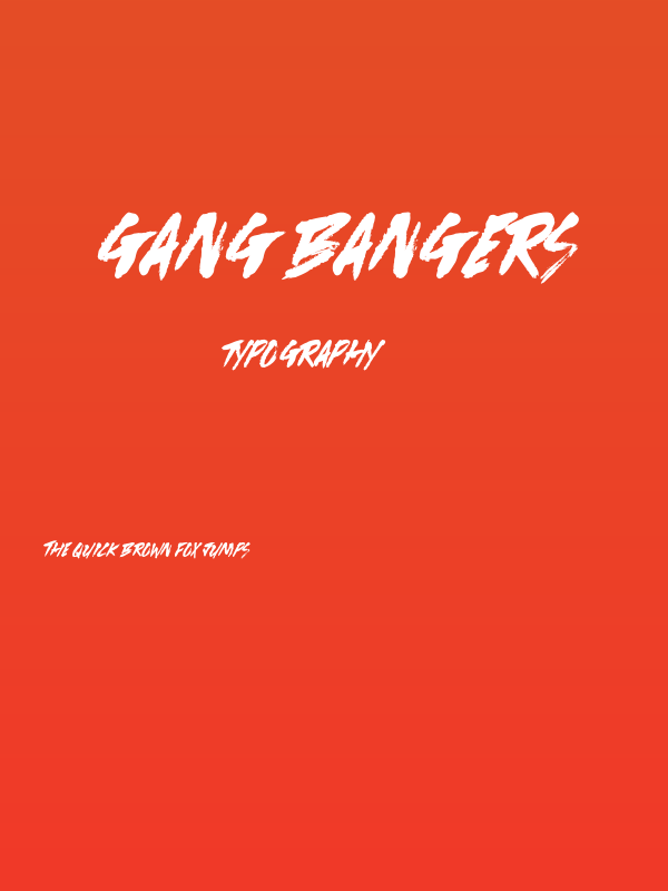 Gang Bangers Poster