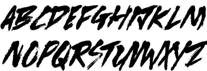 Gang Bangers Font LOWERCASE