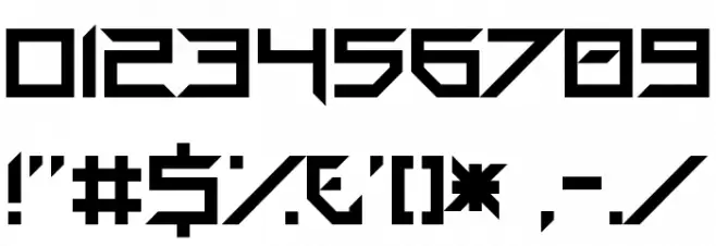 Gang Wolfik Blade Regular Font OTHER CHARS