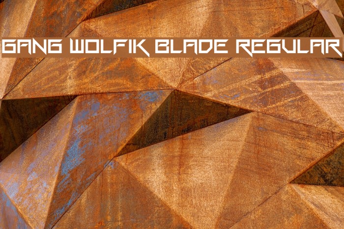 Gang Wolfik Blade Regular Example 1