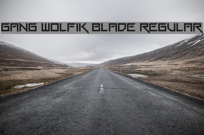 Gang Wolfik Blade Regular Example 3