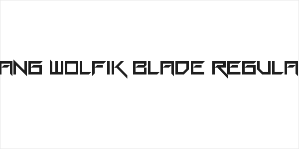 Gang Wolfik Blade Regular Logo