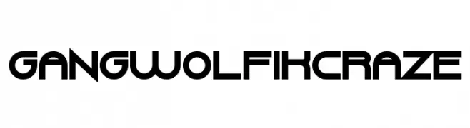 Gang Wolfik Craze  Frei Schriftart Herunterladen