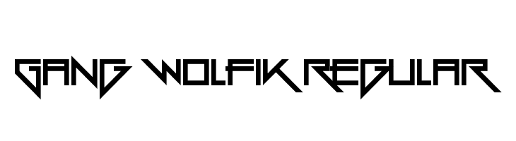 Gang Wolfik Regular  フリーフォントのダウンロード