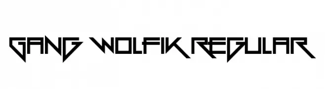 Gang Wolfik Regular  Fuentes Gratis Descargar