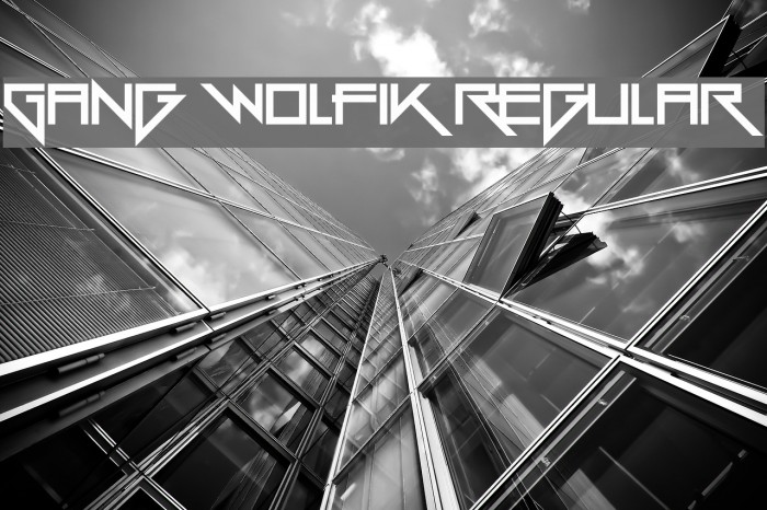 Gang Wolfik Regular Font examples