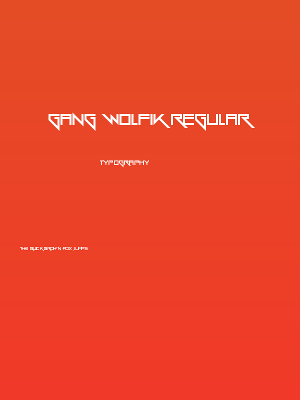 Gang Wolfik Regular Poster