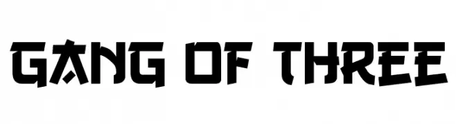 Gang of Three  Frei Schriftart Herunterladen