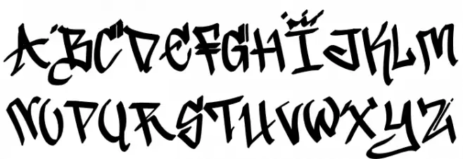 Gang خط أحرف كبيرة