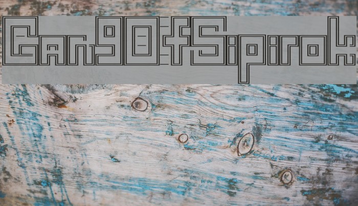 GangOfSipirok Font examples