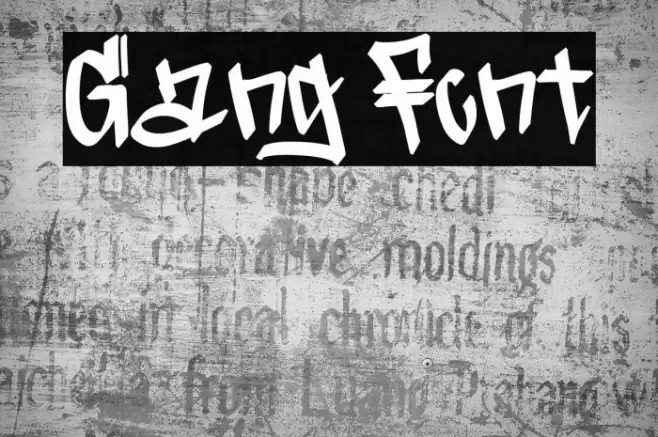 Gang Caratteri examples