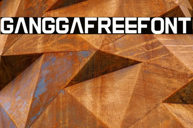 Gangga-Free-Font Example 1