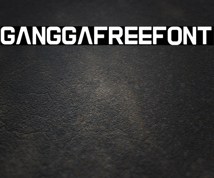 Gangga-Free-Font Font examples