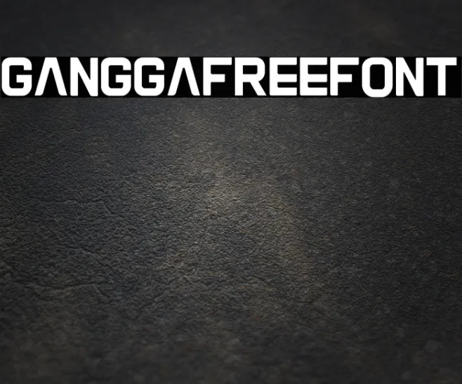 Gangga-Free-Font Example 2