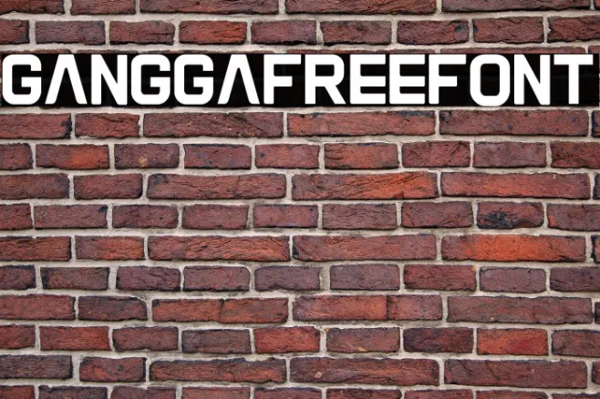 Gangga-Free-Font Example 3