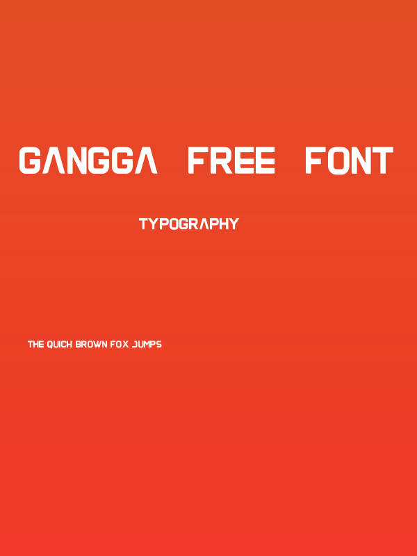 Gangga-Free-Font Poster
