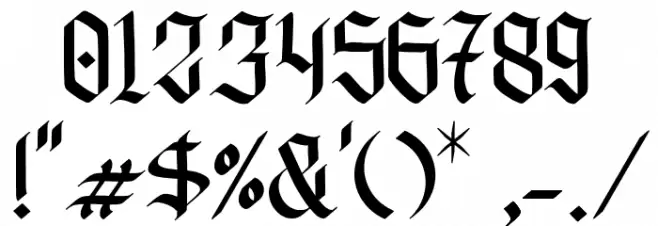 Ganghoods Demo Version Font OTHER CHARS