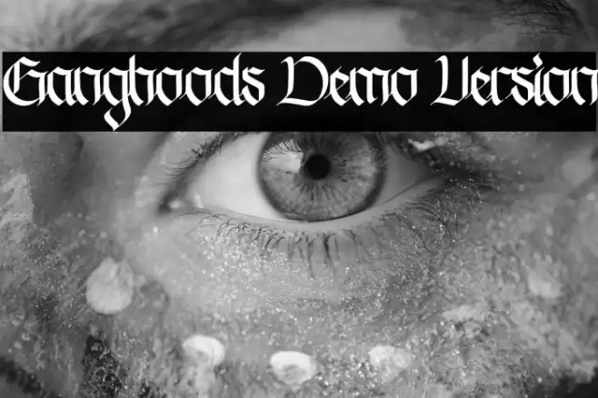 Ganghoods Demo Version Font examples