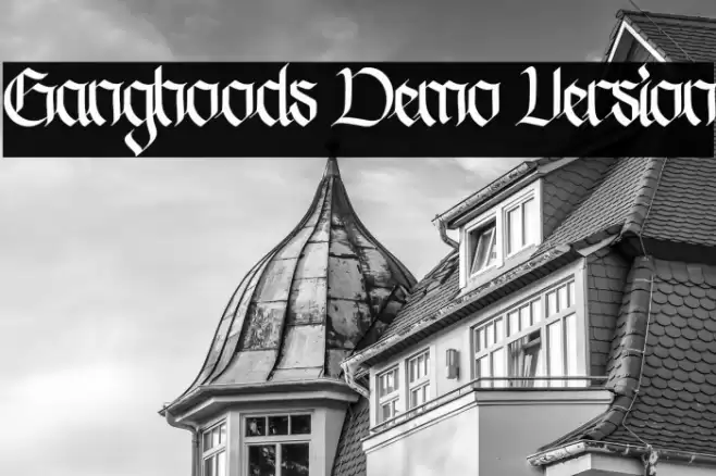 Ganghoods Demo Version Font examples