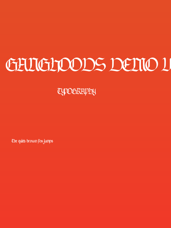 Ganghoods Demo Version Poster