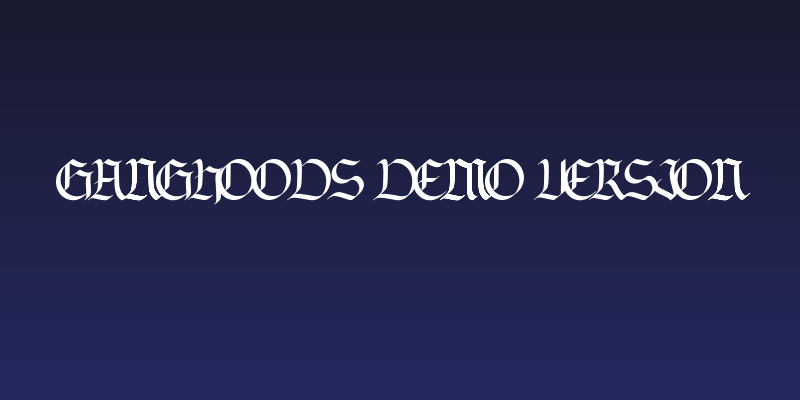 Ganghoods Demo Version Social Header