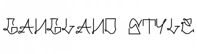 Gangland Style  Free Fonts Download
