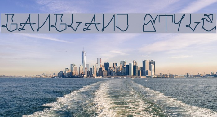 Gangland Style Font examples