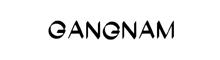 Gangnam  Free Fonts Download