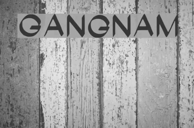 Gangnam Font examples